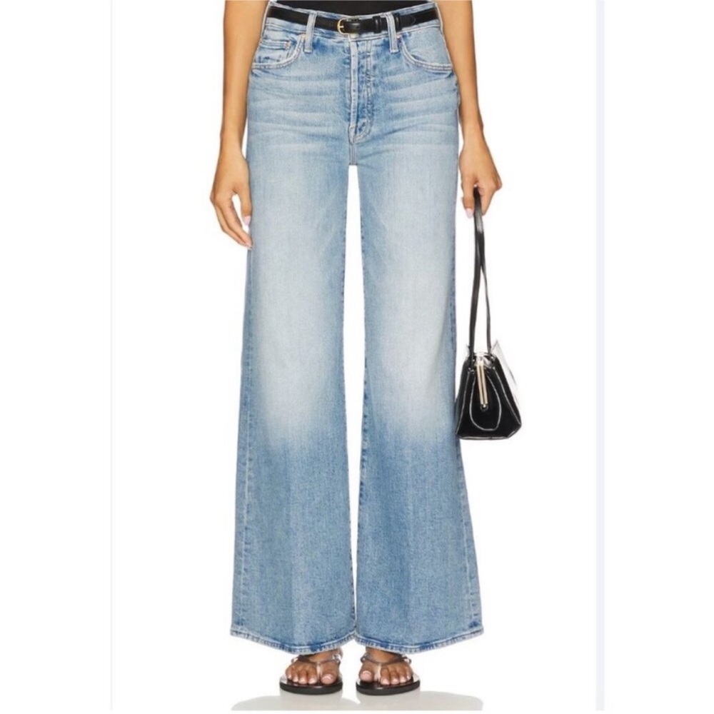 Mother Superior The Tomcat Roller Skimp High Rise Wide Leg Jeans Size 27 - Picture 3 of 15